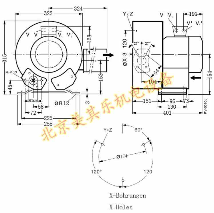 2GH420/2.2kw双段雷竞技体育登录平台CAD尺寸图