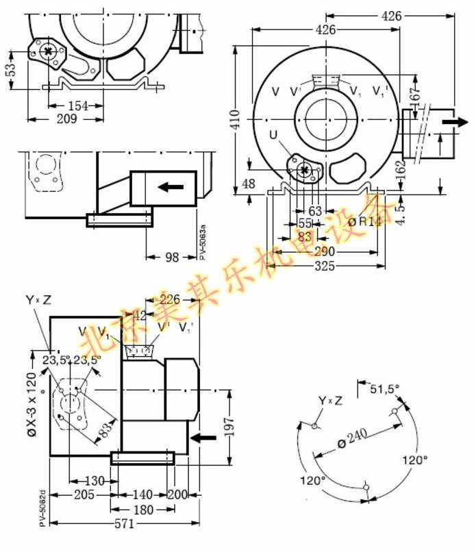 2GH720/5.5kw双段雷竞技体育登录平台CAD图